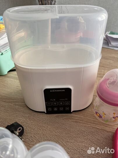 Стерилизатор, бутылочки, соски, молокоотсос