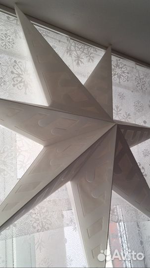 Розенмальва тюль со снежинками