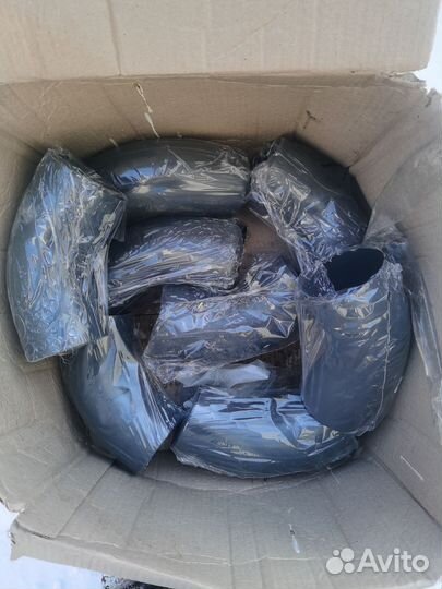 Колено водостока д90 угол 55 8 шт