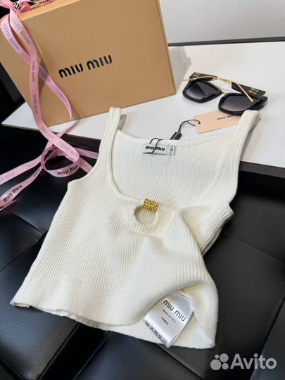 Майка топ miu miu