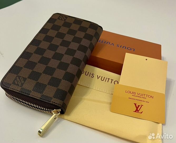 Кошелек мужской Louis Vuitton коричневый