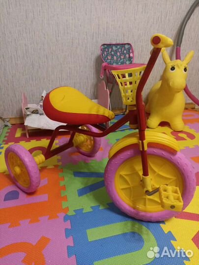 Трехколесный велосипед зубренок