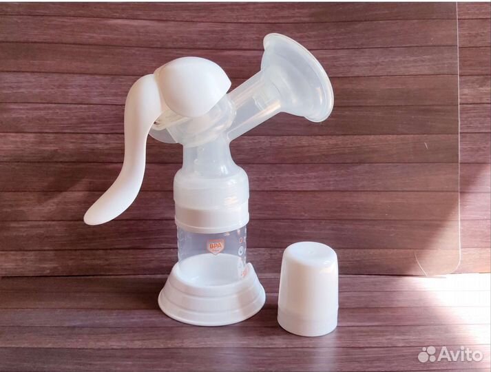 Молокоотсос ручной Canpol + бутылочка в подарок