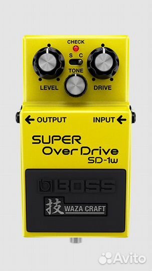 Boss SD-1W педаль овердрайв Waza Craft