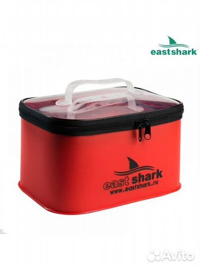 Ведро для замеса прикормки квадратное 2 в 1 красно