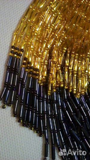 Стеклярус на нити (Preciosa)