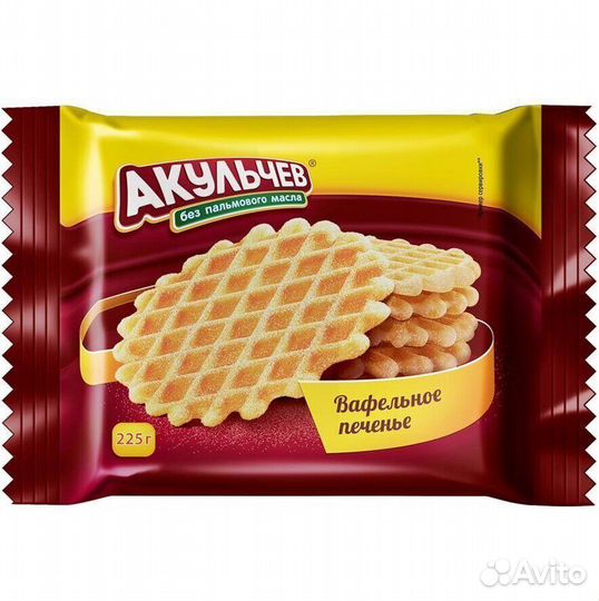 Вафельное печенье Акульчев 225 г