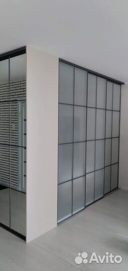 Перегородки раздвижные, распашные, стационарные