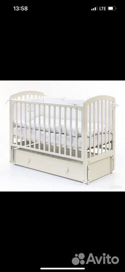 Детская кроватка с маятником Fiorellino Slovenia