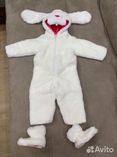 Карнавальный костюм белого зайчика