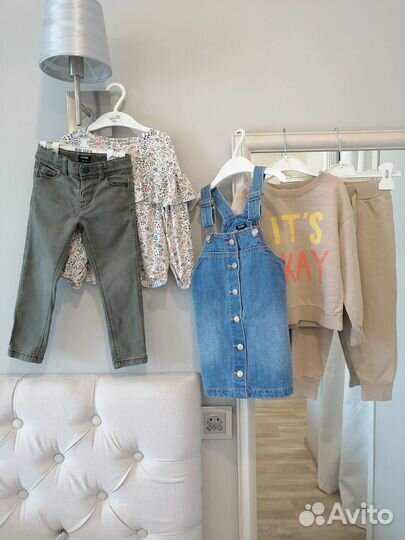 Вещи пакетом для девочки 98-104 reserved, kiabi др