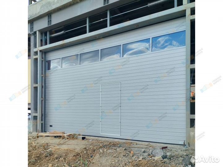 Ворота Промышленные с калиткой