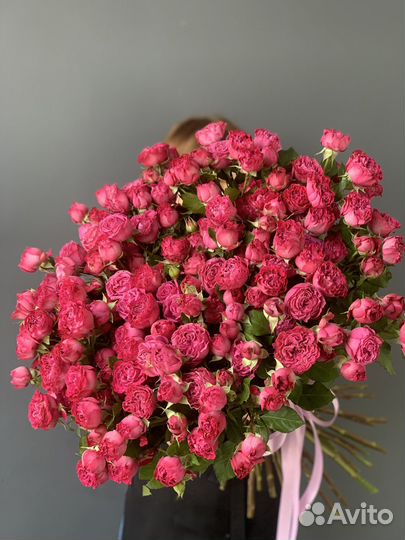 Букеты из кустовых роз. Доставка Казань. Цветы