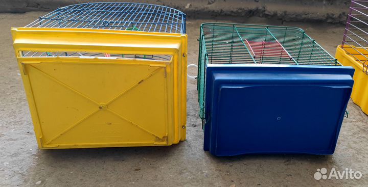 Клетка металлическая для животных, птиц 33x26x45см