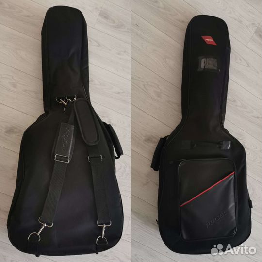 Гитара акустическая и чехол