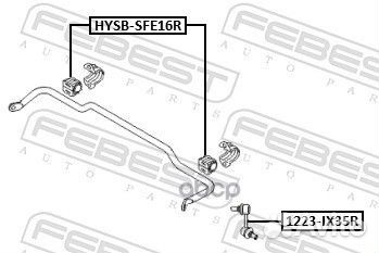 Тяга стабилизатора задняя 1223IX35R Febest