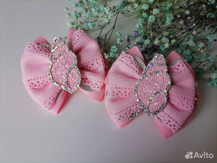 Бантики на резиночке ручная работа
