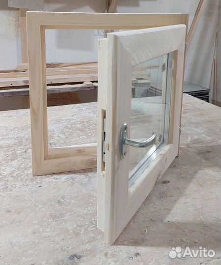 Деревянные окна для бани