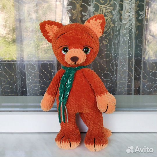 Плюшевый кот (игрушка крючком)