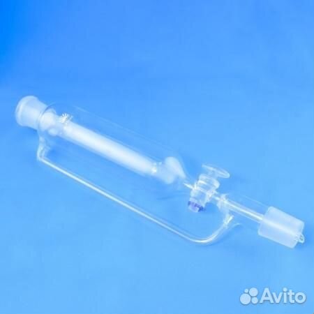 Воронка капельная цилиндрическая вд-2-125, 125 мл, с компенсатором давления, шлиф 14/23