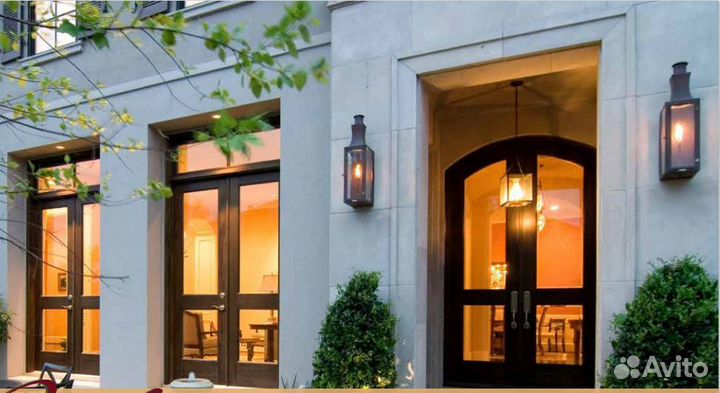 Уличный фонарь из латуни. реплика Bevolo (стекло)