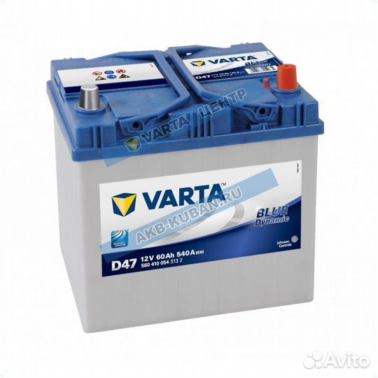Аккумуляторы Varta 60 Ah, доставка, гарантия