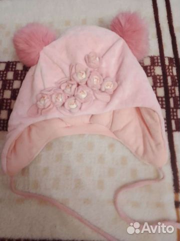 Шапка детская для девочки зима