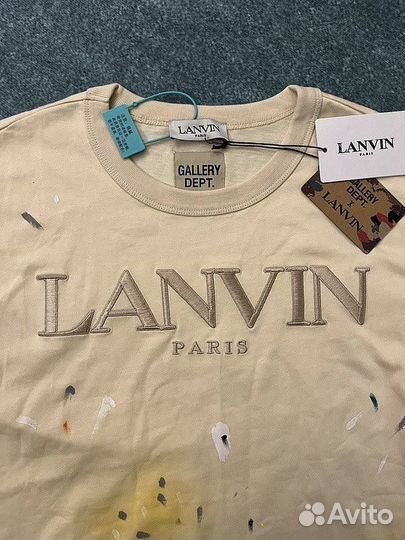 Футболка Lanvin Gallery Dept Бежевая