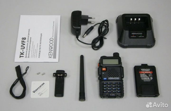Рация Kenwood TK-F8 VHF/UHF +Гарнитура