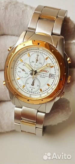 Seiko Chronograph позолота