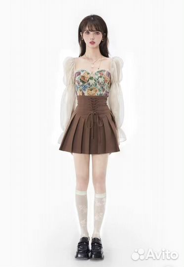 Корейская картина маслом дизайн костюм юбка