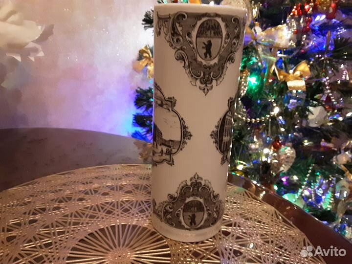 Фарфоровая ваза,ГДР,винтаж,редкая,сервиз