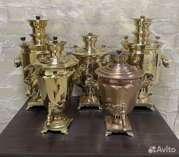 Самовары на дровах после полной рестоврации