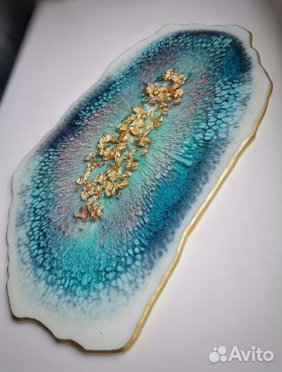 Декоративный поднос из эпоксидной смолы