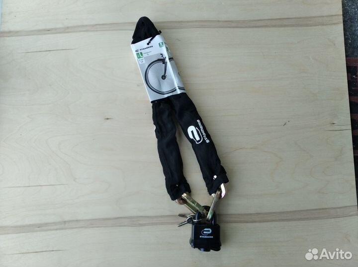 Цепь с замком (велозамок) 10х1000мм