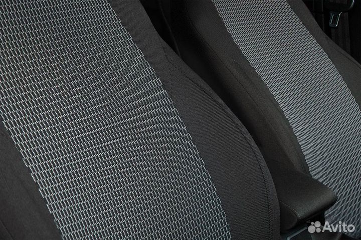 Чехол жаккард на renault logan 2014- цельная спинк