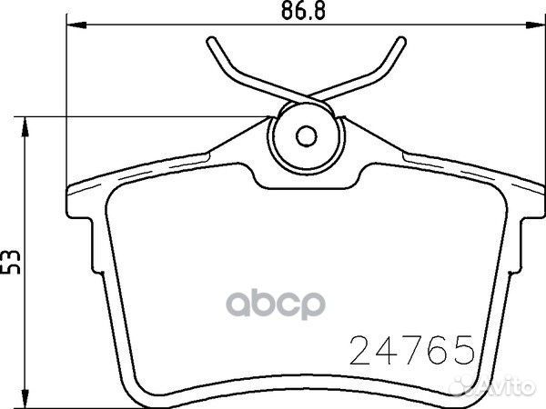 Колодки тормозные дисковые задн. berlingo berli
