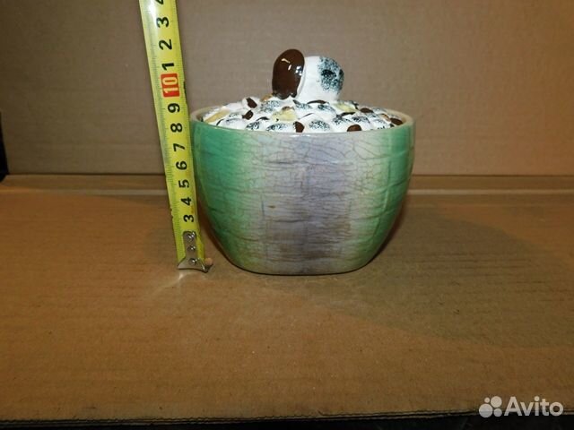 Фаянсовая масленка-шкатулка 