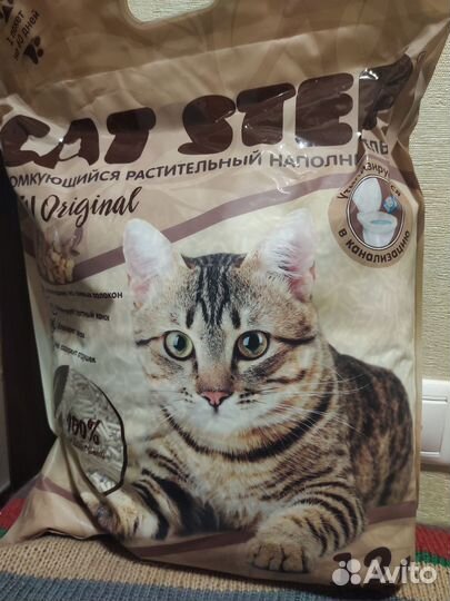 Наполнитель для кошачьего туалета cat step