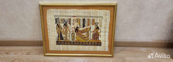 Картина на папирусе из Египта