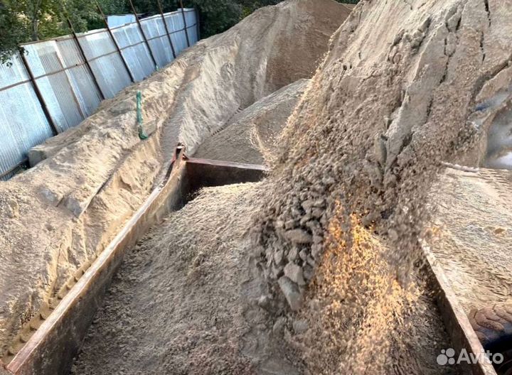 Песок, Щебень