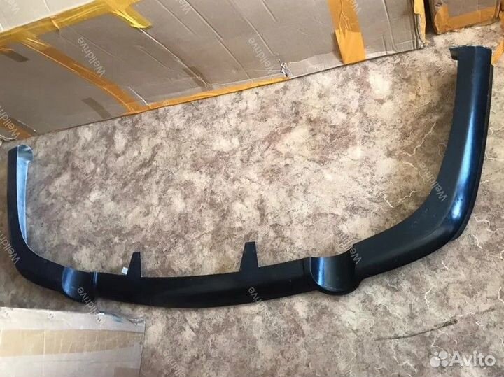 Накладка на бампер Mazda 6 GG 2 трубы тюнинг