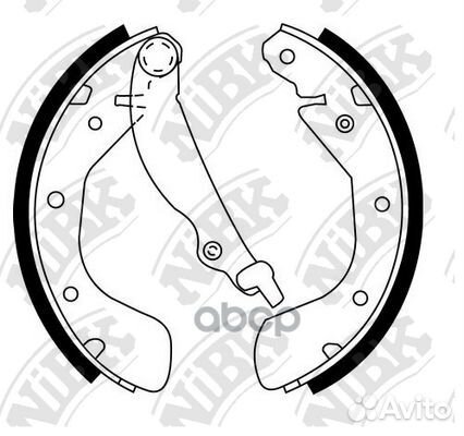 Колодки торм.бараб. chevrolet Kalos 03-06 FN11174