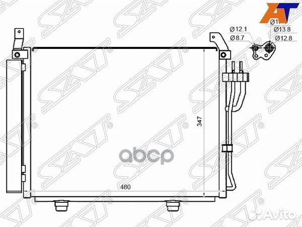 Радиатор кондиционера Hyundai i10 07-13 ST-HN66