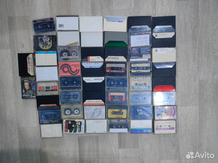 Аудиокассеты лотами по 50 штук