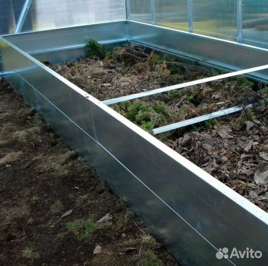 Грядка стальная в теплицу