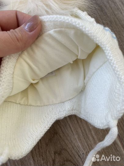 Шапка зимняя для новорожденных