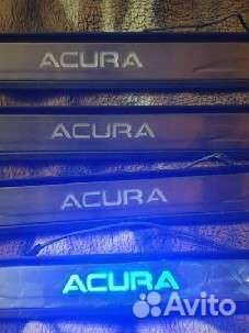 Пороги алюминиевые Акура MDX