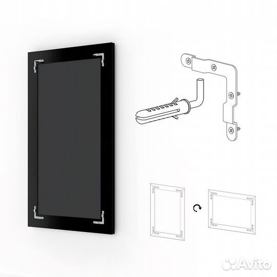 Зеркало Evoform Exclusive 166х76 BY 1210 с фацето