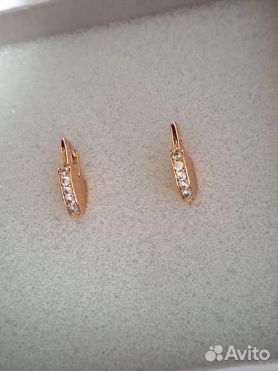 Серьги Сердечки медсплав